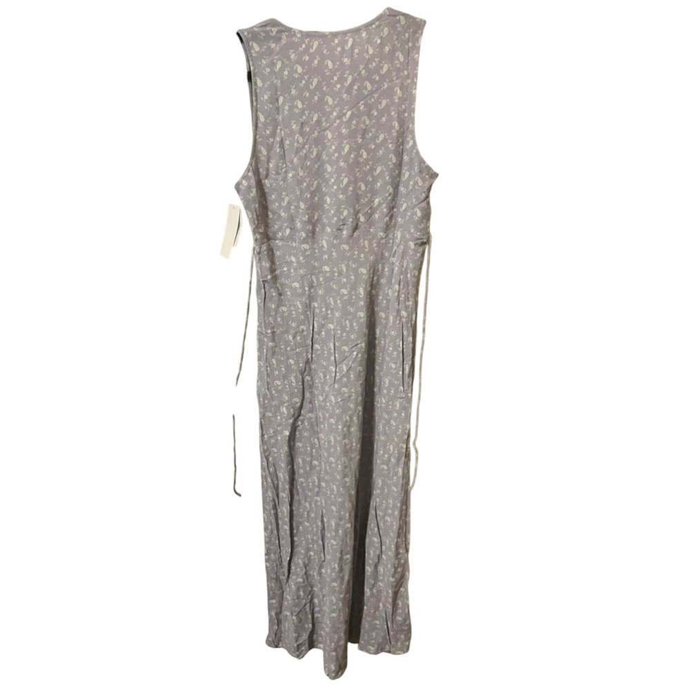 NWT Lavender micro floral Maxi Dress A-line Fairy Cottagecore treasure & bond M - Picture 4 of 8